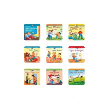 4-6 Yaş Çağlar ile Sosyal Beceriler Serisi /9 Kitap/ Okul Öncesi Değerler Eğitimi+Okuma Takip Ayracı