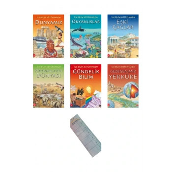 7-12 Yaş İlk Bilim Kitaplarım / Bilimsel Okuryazarlık/ 6 Kitap Okuma Takip Ayracı.!
