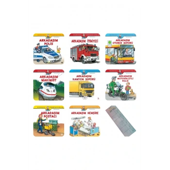 6-9 Yaş Mesleklerle Dünyayı Öğreniyorum Serisi 2. Seri / 8 Kitap/+Okuma Takip Ayracı..!