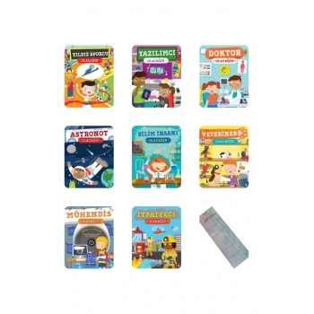 8-13 Yaş Meslekler ve Gerekleri/ Olacağım Serisi STEM 8 Kitap + Okuma Takip Ayracı.!