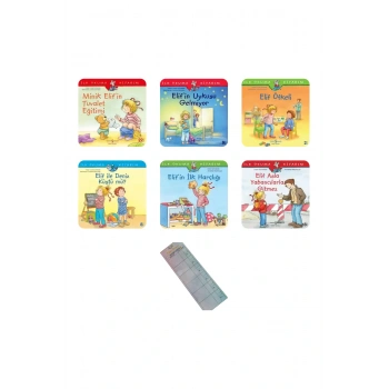 4-6 Yaş Elif İle Karakter ve Özbenlik /6 Kitap/ Okul Öncesi Değerler Eğitimi+Okuma Takip Ayracı