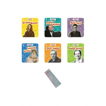 7-14 Yaş Dünyayı Değiştiren Bilim İnsanları 6 Kitap + Okuma Takip Ayracı..!