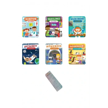 8-13 Yaş Meslekler ve Gerekleri/ Olacağım Serisi STEM 6 Kitap + Okuma Takip Ayracı.!