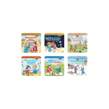 6-9 Yaş Meltem ve Uras Keşfediyor Bilim Serisi 6 Kitap +Okuma Takip Ayracı..!