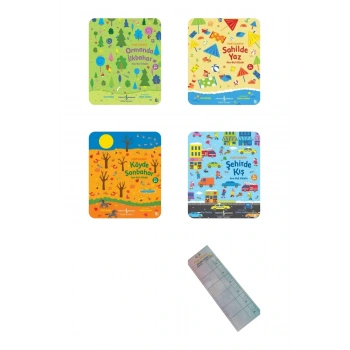 3-7 Yaş Ara Bul Gizli Nesneler Dikkat ve Odaklanma Serisi 4 kitap Okuma Takip Ayracı..!