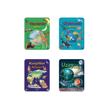 9-14 Yaş Bilim Atlası /Hayvanlar/Keşifler/Uzay/Okyanuslar + Okuma Takip Ayracı..!