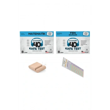 8. Sınıf Kafa Test Matematik+Fen ( Haftalık Kontrol Testleri) +Telefon Tutucu