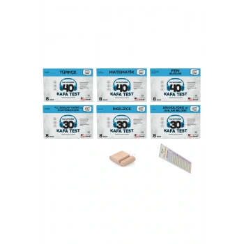 8. Sınıf TÜM DERSLER YAPRAK TEST Türkçe+Matematik+Fen+İnkılap+Din+İngilizce+ Telefon Tutucu