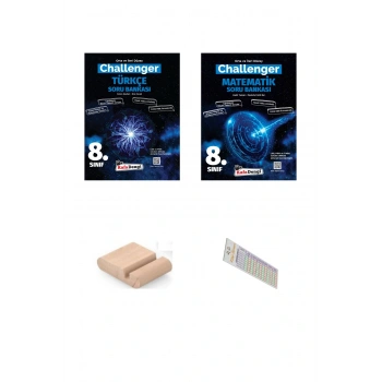 8.Sınıf Türkçe Matematik Soru Bankası LGS 2026  CHALLENGER Zor+Telefon Tutucu