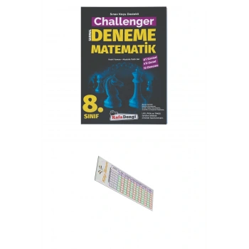 8.Sınıf Matematik Branş Denemesi (12li) (Video Çözümlü) + Soru Çözüm Ayracı