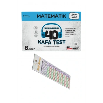 8. Sınıf Matematik Kafa Test( Haftalık Kontrol Testleri ) + Soru Çözüm Ayracı