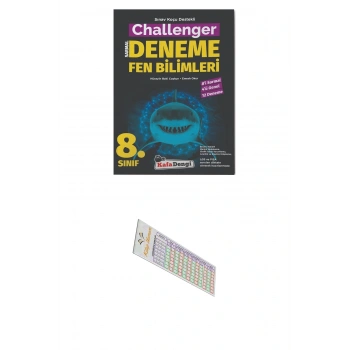 8.Sınıf Fen Bilimleri Branş Denemesi (12li) (Video Çözümlü)+ Soru Çözüm Ayracı