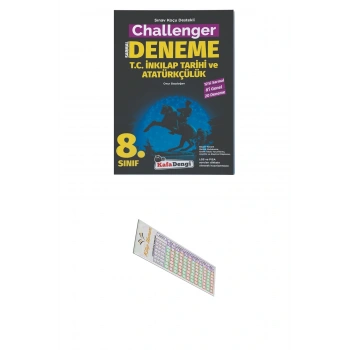 KAFADENGİ 8.Sınıf Challenger İnkılap Branş Denemesi (20li) ( Video Çözümlü) + Soru Çözüm Ayracı