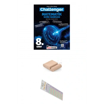 KAFADENGİ 8.Sınıf Challenger Matematik Soru Bankası (Tümü Video Çözümlü) + Telefon Tutucu