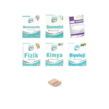 PALME TYT SAYISAL Soru Bankası ( Matematik + Geometri+ Fizik + Kimya + Biyoloji)+TYT Deneme