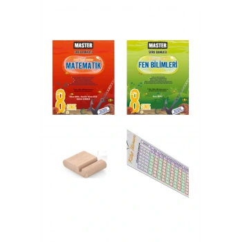 Okyanus 8. Sınıf LGS MASTER Matematik + Fen Soru Bankası SETİ / Orta İleri Düzey