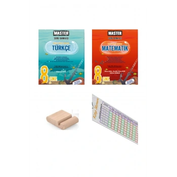 Okyanus 8. Sınıf LGS MASTER Türkçe + Matematik Soru Bankası SETİ / Orta İleri Düzey