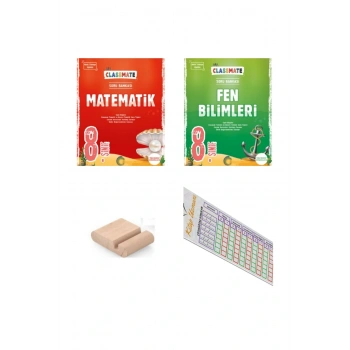 Okyanus 8. Sınıf LGS ClassMate Matematik + Fen Soru Bankası  / Kolay - Orta Seviye