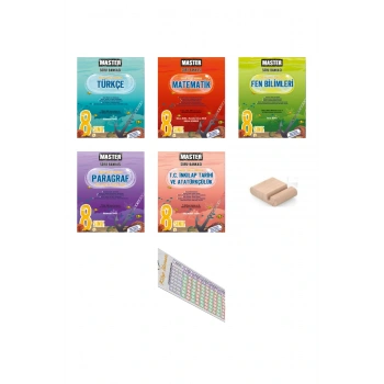Okyanus 8. Sınıf LGS MASTER Türkçe Matematik Fen İnk. Paragr. Soru Bankası SETİ / Orta İleri Düzey