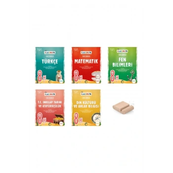 Okyanus 8. Sınıf LGS ClassMate Türkçe Matematik Fen İnkılap Din Soru Bankası  /Kolay - Orta Seviye