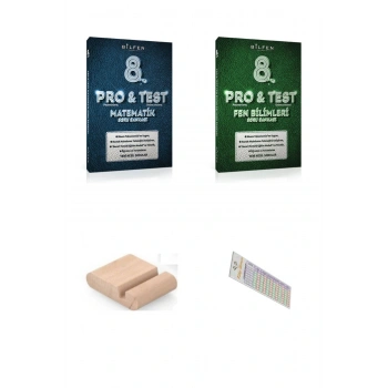 8. Sınıf PROTEST Matematik + Fen Soru Bankası +Telefon Tutucu +Soru Çözüm Ayracı