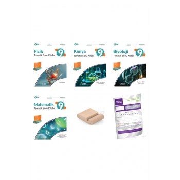 PALME 9. Sınıf Tematik Soru Kitabı SETİ-YENİ MÜFREDAT(Matematik Fizik Kimya Biyoloji )Telefon Tutucu