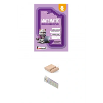 8. Sınıf Matematik Etkinlikli Ders Föyü -(YENİ ÜRÜN)+Telefon Tutucu+Soru Çözüm Ayracı