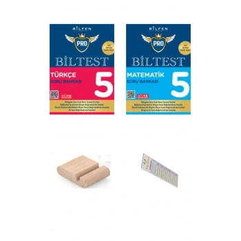 5. sınıf BİLTEST Soru Bankası(Türkçe-Matematik)YENİ MÜFREDAT/Telefon Tutucu