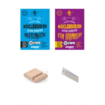 8. Sınıf Güçlendiren Fen Bilimleri Soru Bankası+Telefon Tutucu+Soru Çözüm Ayracı