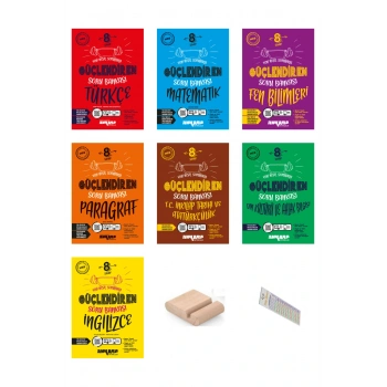 8. Sınıf Güçlendiren Soru Bankası 5lli SET(Türkçe+Matematik+Fen+İnkılap+Din)+Telefon Tutucu