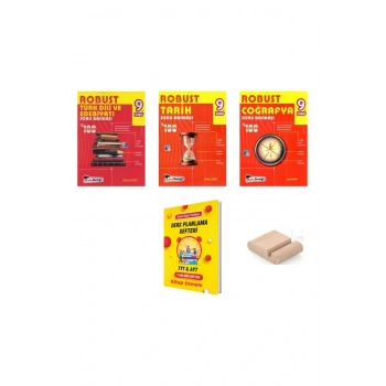 9. Sınıf YENİ MÜFREDAT Soru Bankası SETİ (Edebiyat-Tarih-Coğrafya)+YKS Planlama Defteri