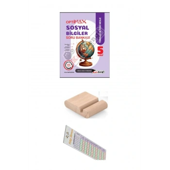 5. Sınıf Optimax Sosyal Bilgiler Soru Bankası (2026 Maarif Müfredatı)Telefon Tutucu