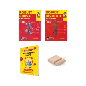 9. Sınıf YENİ MÜFREDAT Soru Bankası SETİ Kimya-Biyoloji)+YKS Planlama Defteri