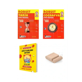 9. Sınıf YENİ MÜFREDAT Soru Bankası SETİ (Tarih-Coğrafya)+YKS Planlama Defteri