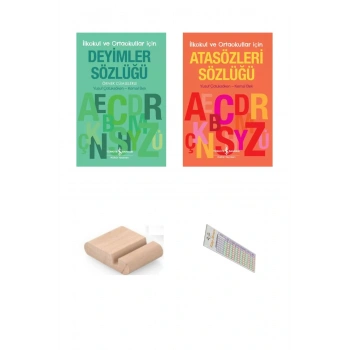 İlkokul ve Ortaokullar İçin Atasözleri ve Deyimler Sözlüğü / 2 Kitap + Tablet Standı