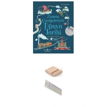 8-14 Yaş Zaman Çizelgeleriyle Dünya Tarihi - Taş Devrinden 2000lere / Popüler bilim + Tablet Standı