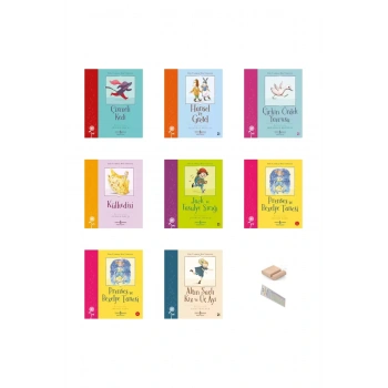 2. ve 3. Sınıf Bir Varmış bir Yokmuş Hikaye Serisi (8-10 Yaş) / 8 Kitap + Tablet Standı