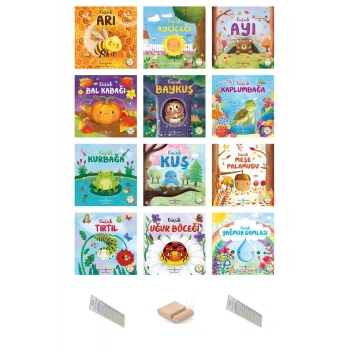 0 - 3 Yaş Doğanın Eşsiz Hikayeleri Serisi Tüm Kitaplar 12 Kitap + Tablet Standı