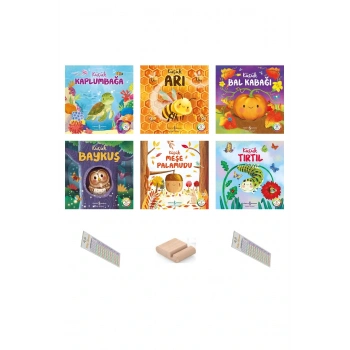 0 - 3 Yaş Doğanın Eşsiz Hikayeleri Serisi 6 Kitap/ Set 2 + Tablet Standı