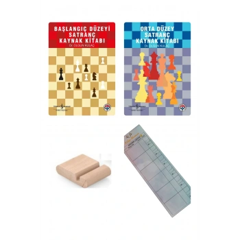 Başlangıç Düzeyi Satranç Kaynak Kitabı + Orta Süzey Satranç Kaynak Kitabı + Tablet Standı