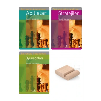 Satranç Teknikleri Serisi Orta -İleri Düzey 3 lü Set (Açılışlar-Stratejiler-Taktikler)-Tablet Standı