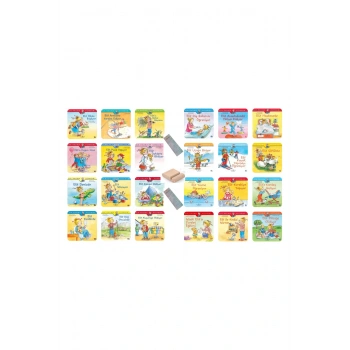 Elif Serisi Okuma Kitabım Değerler Eğitimi 4-7 Yaş Okul Öncesi ve İlkokul- 24 Kitap +Telefon Tutucu