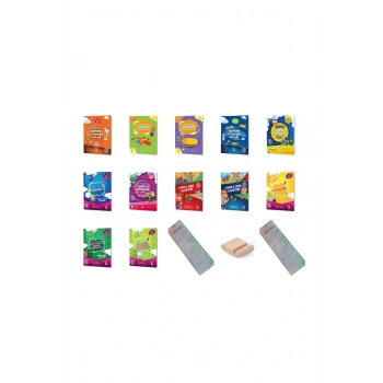 3-6 Ages Russian Activity Books For Children Rusça Çocuk Etkinlik Kitapları 12li+Tablet Standı