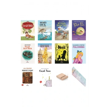 8-13 Yaş Dünya Çocuk Klasikleri 10 Kitap MEB Tavsiyeli 100 Temel Eser + Tablet Standı + Okuma Ayracı