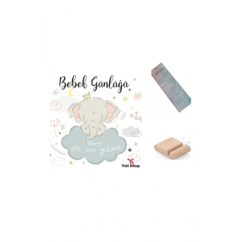 Yenidoğan Bebek Günlüğü - Hamilelik - Doğum ve Sonrası Bebek Hatıra Defteri 0-2 Yaş +Tablet Standı