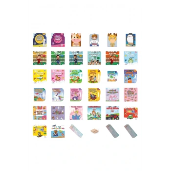 2-5 Yaş Boyama Kitapları 32 Kitap - +Tablet Standı+Okuma Ayracı