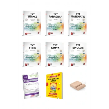 3D TYT Türkçe Paragraf Matematik Fizik Kimya Biyoloji SAYISAL Simülasyon Deneme YKS 2026 +Plan Deft.
