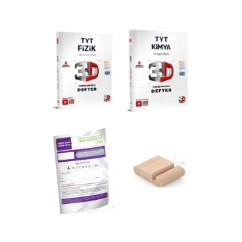 3D TYT Fizik Kimya SAYISAL Video Destekli Defter YKS 2026 + Telefon Tutucu + TYT Deneme