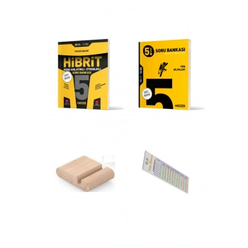 HIZ 5. Sınıf Fen HİBRİT Soru + 30 Haftalık Deneme 2025-2026 + Telefon Tutucu + Çözüm Ayracı