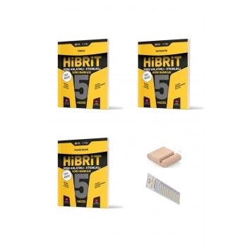 HIZ 5. Sınıf Türkçe Matematik Fen HİBRİT Soru Bankası 2025-2026 +Telefon Tutucu + Çözüm Ayracı